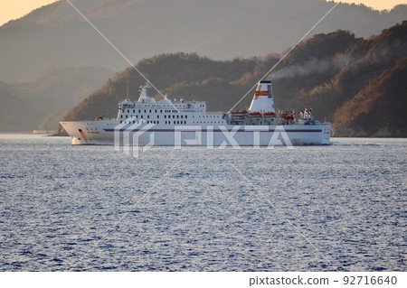 Sino-Japanese international ferry sailing in the Seto Inland Sea Sino-Japanese international ferry sailing in the Seto Inland Sea 92716640