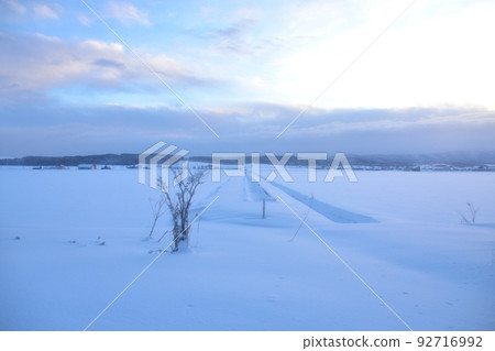 2021年12月北海道旭川站至稚內站的宗谷本線風光 2021年12月北海道旭川站至稚內站的宗谷本線風光 92716992