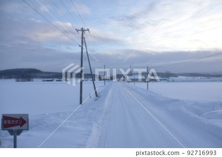 Scenery of the Soya Main Line from Asahikawa Station to Wakkanai Station in Hokkaido in December 2021 Scenery of the Soya Main Line from Asahikawa Station to Wakkanai Station in Hokkaido in December 2021 92716993