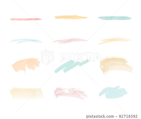 Watercolor line/background/frame set/brush/texture/illustration/hand drawn/colorful/no text Watercolor line/background/frame set/brush/texture/illustration/hand drawn/colorful/no text 92718392