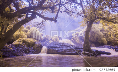 Landscape photo infrared: Elephant waterfall.  92718665
