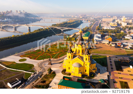Cityscape of Nizhny Novgorod in morning Cityscape of Nizhny Novgorod in morning 92719176
