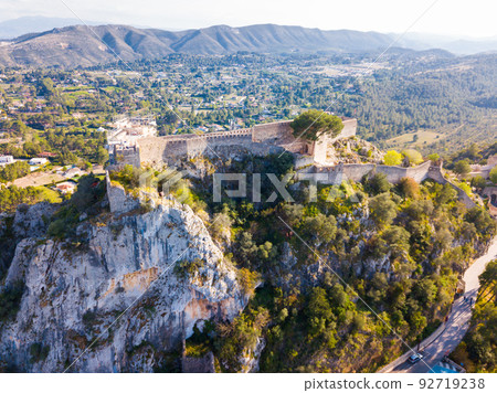 Xativa castle at sunny day Xativa castle at sunny day 92719238