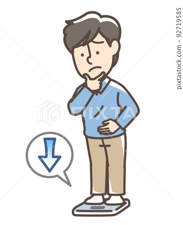 男人擔心減肥 92719585