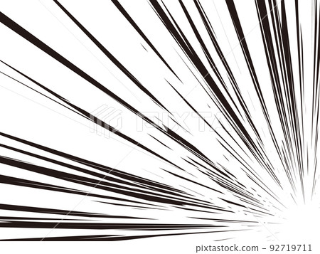 集中線（黑白） 92719711