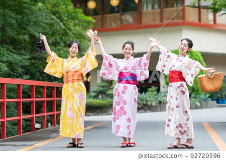 溫泉之旅、浴衣、少女之旅 92720596