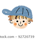 男孩鬆散的臉圖標03（watercolor_single item 01 92720739