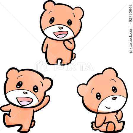 圓眼睛熊的插圖集 圓眼睛熊的插圖集 92720948