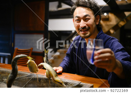 Sake in a Japanese house 92722169