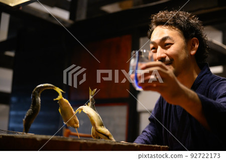 Sake in a Japanese house 92722173