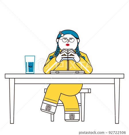 Thinking woman 92722506