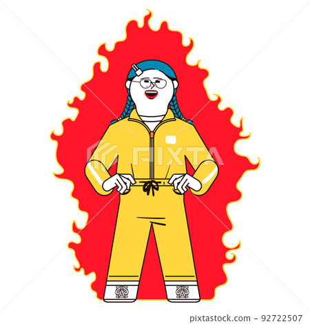 burning woman 92722507