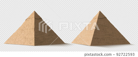 Egyptian pyramids isolated transparent background Egyptian pyramids isolated transparent background 92722593