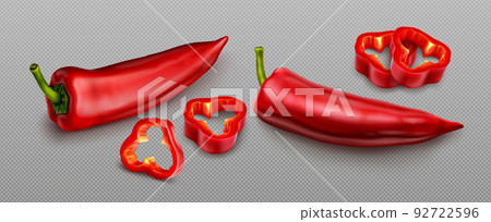 Red chili pepper, hot spicy paprika cayenne 92722596