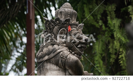 Balinese Hinduism・Stone statue of Ubud Royal Palace Balinese Hinduism・Stone statue of Ubud Royal Palace 92722718