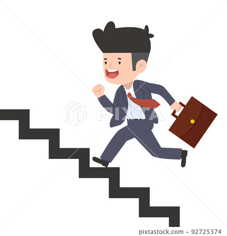 businessman run up the stairs cartoon businessman run up the stairs cartoon 92725374