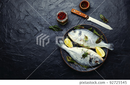 Dorado is a tasty fish, space for text 92725545