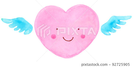 cute pink heart with wings cute pink heart with wings 92725905