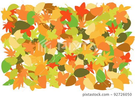 Background illustration _ fallen leaves on one side Background illustration _ fallen leaves on one side 92726050