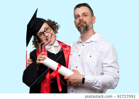 Prodigy child getting diploma 92727091