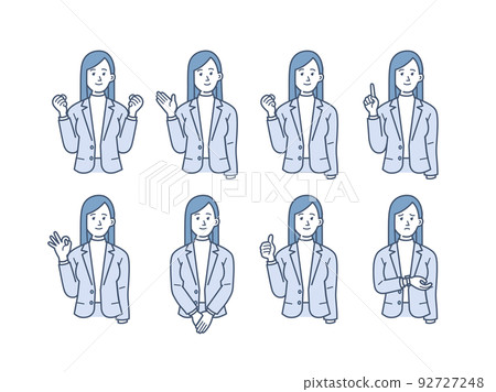 Business person illustration set 92727248