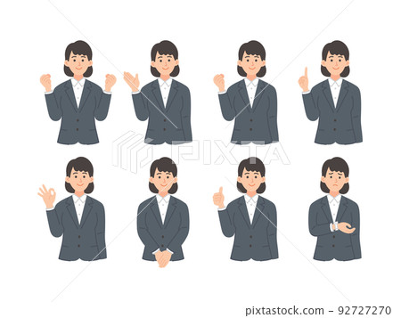Business person illustration set Business person illustration set 92727270
