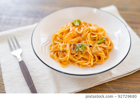 蝦番茄奶油意大利面 92729680