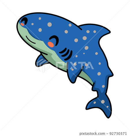 cartoon, shark, vector 92730371