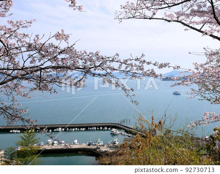 View from Shofukujiyama Park Seto Inland Sea and Akitsu Fishing Port (Akitsu Town, Higashihiroshima City, Hiroshima Prefecture) View from Shofukujiyama Park Seto Inland Sea and Akitsu Fishing Port (Akitsu Town, Higashihiroshima City, Hiroshima Prefecture) 92730713