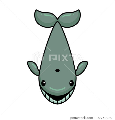 cartoon, vector, whale 92730980