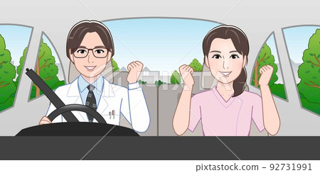 男性和女性在工作中外出出差 男性和女性在工作中外出出差 92731991