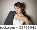 Jacket cool female portrait 92733041