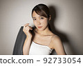 Jacket cool female portrait 92733054