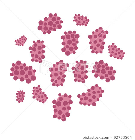 Infection bacteria cell medical diagram icon Infection bacteria cell medical diagram icon 92733504
