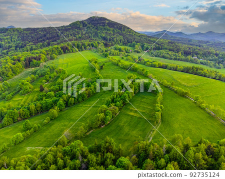 Jedlova Mountain view from above Jedlova Mountain view from above 92735124