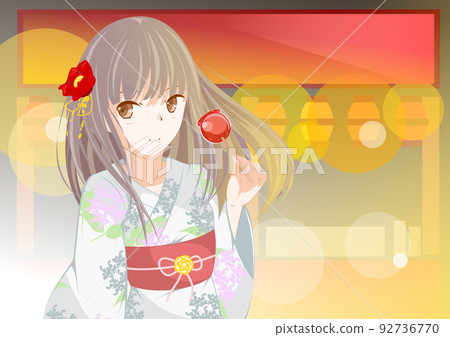 浴衣女孩 浴衣女孩 92736770