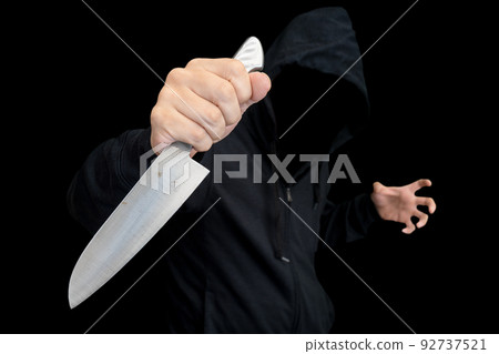 A person who attacks with a knife A person who attacks with a knife 92737521