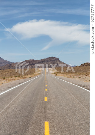 Scenic Road in the desert of American Nature Landscape. Scenic Road in the desert of American Nature Landscape. 92737777