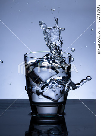 The image of pouring drinking water, into a glass, The image of pouring drinking water, into a glass, 92738635
