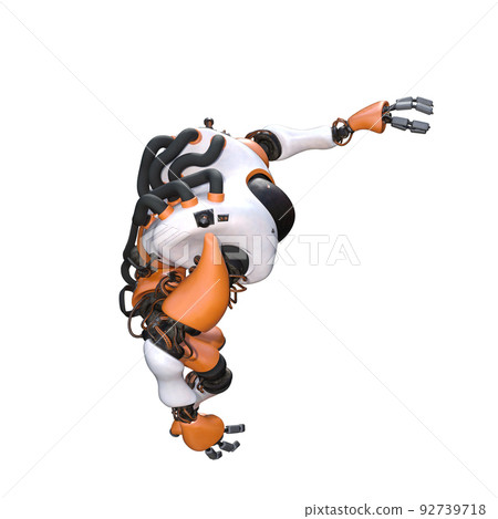 Cartoon character roboter isolated on white background. Character for collages, Clipart, photobashing. 3d rendering illustration. Cartoon character roboter isolated on white background. Character for collages, Clipart, photobashing. 3d rendering illustration. 92739718