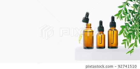 Natural medicine or aroma oil concept vial with dropper Natural medicine or aroma oil concept vial with dropper 92741510