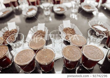 Professional coffee cupping, coffee tasting in Africa 92742296