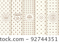 Vintage collection of design elements,labels,icon,frames, for logo,packaging,vector design of luxury products.for perfume,soap,wine, lotion Isolated 92744351