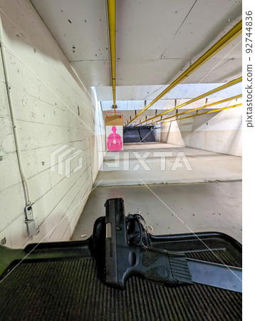 deadly weapons at and indoor shooting range day deadly weapons at and indoor shooting range day 92744836