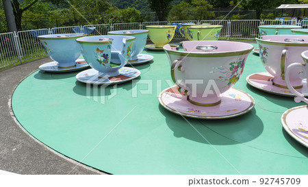 Showa retro coffee cup in an amusement park 92745709