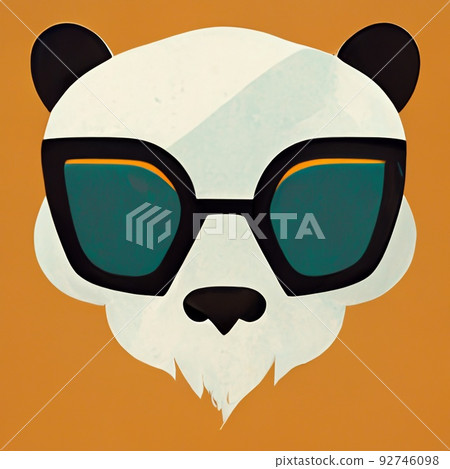Portrait of a hipster wearing sunglasses. Hipster in sunglasses. Stylized drawing of a fashionista on an colored background. Perfect for phone wallpaper or for posters. Portrait of a hipster wearing sunglasses. Hipster in sunglasses. Stylized drawing of a fashionista on an colored background. Perfect for phone wallpaper or for posters. 92746098