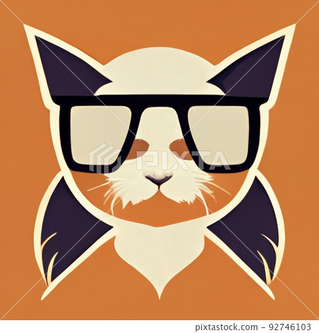 Portrait of a hipster wearing sunglasses. Hipster in sunglasses. Stylized drawing of a fashionista on an colored background. Perfect for phone wallpaper or for posters. Portrait of a hipster wearing sunglasses. Hipster in sunglasses. Stylized drawing of a fashionista on an colored background. Perfect for phone wallpaper or for posters. 92746103