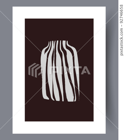 Scandinavian abstract vector print set. 92746658