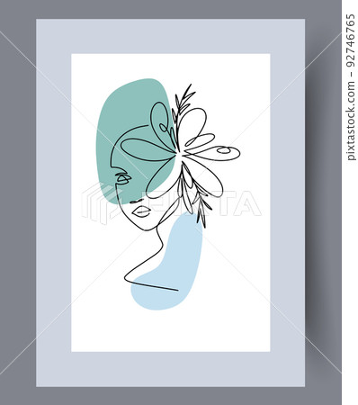 Printable wall art vector poster set. Printable wall art vector poster set. 92746765