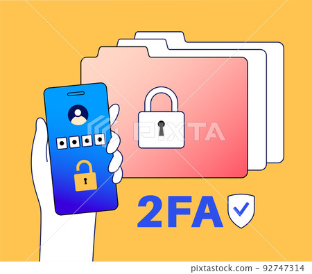 Two factor authentication 92747314